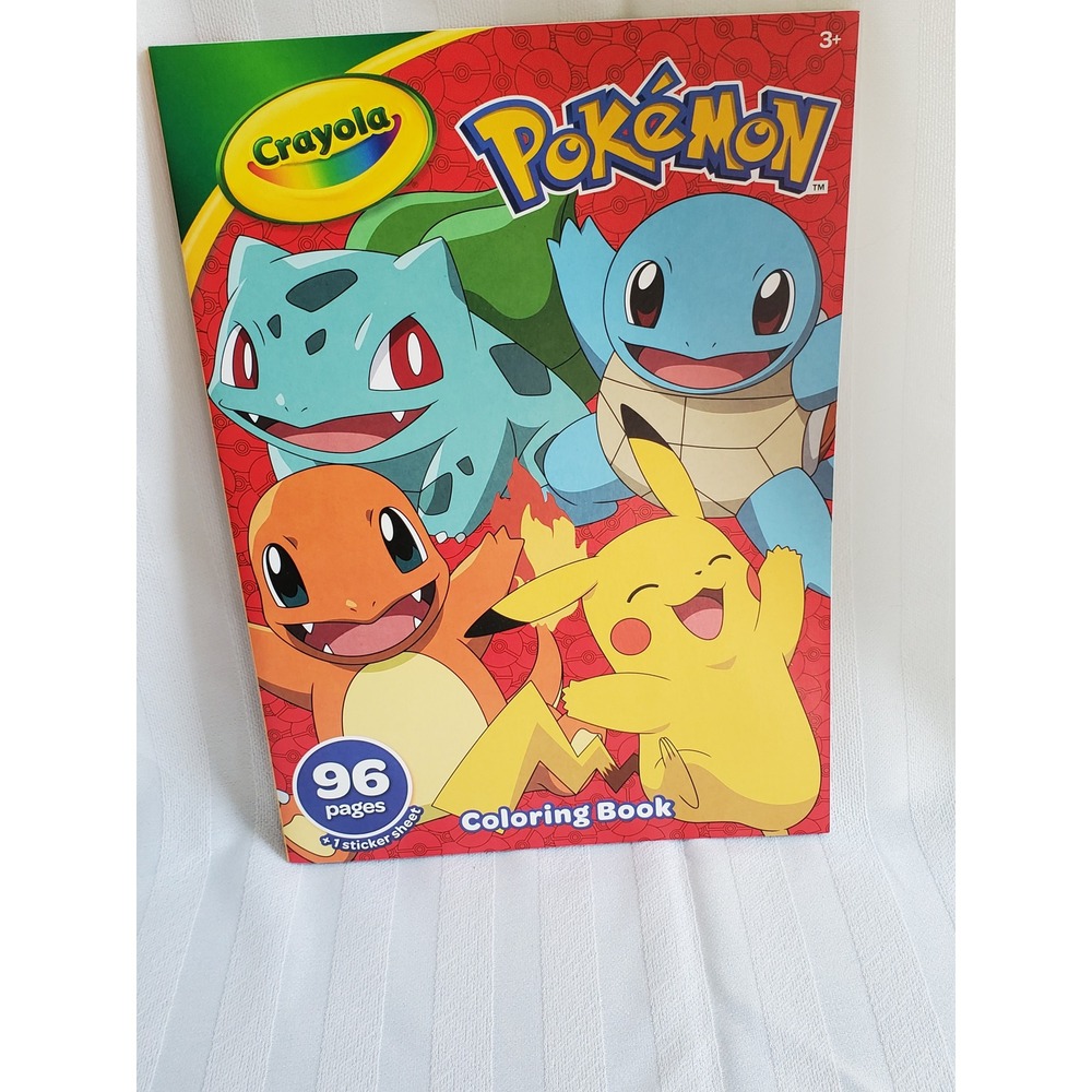 Pokémon Crayola Coloring‎ Book - Brand-New/Nintendo/Collector/Kids/USA/96 pages